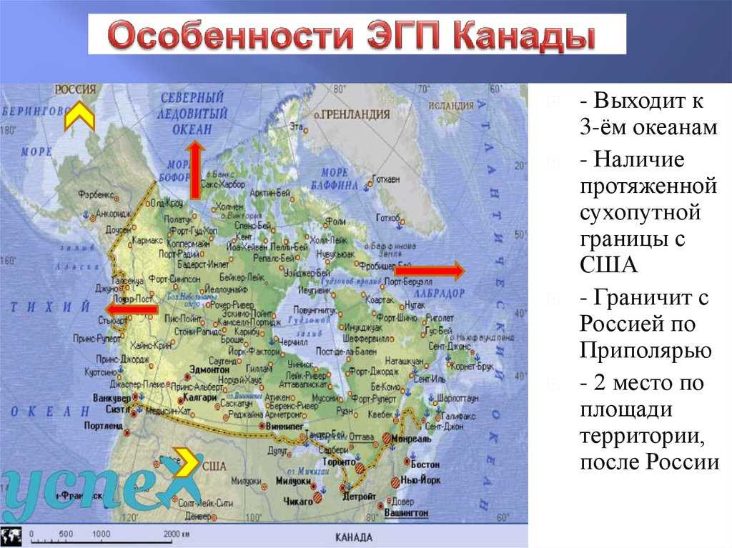 Сравнительная характеристика географического положения россии и канады кратко