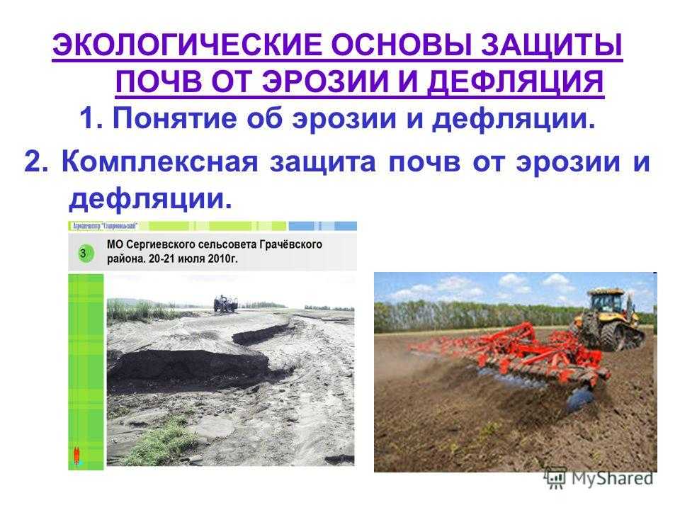 Причины, последствия и борьба с эрозией почвы