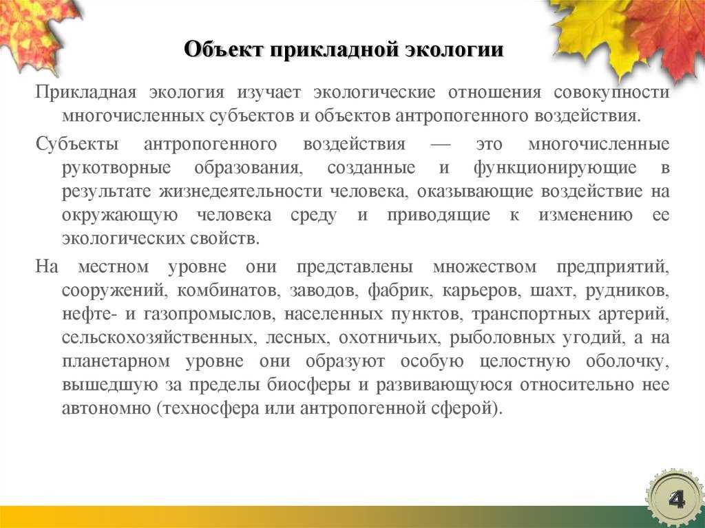 Прикладная экология