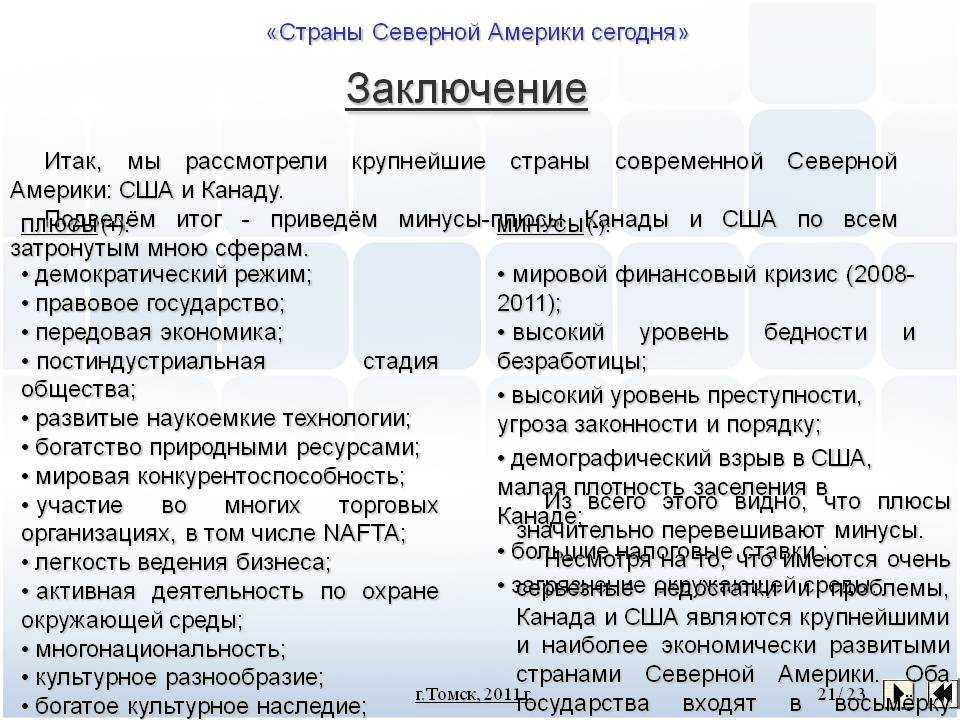 Канада. экономико-географическое положение, природные условия и ресурсы