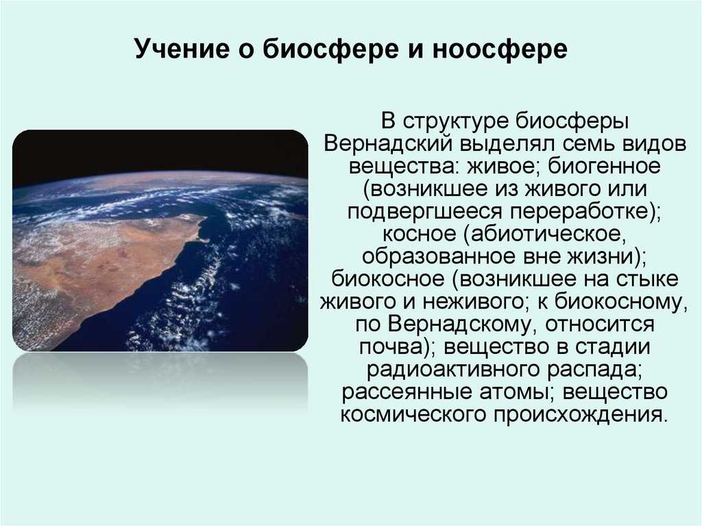 Учение в.и. вернадского о биосфере и ноосфере : реферат : экология