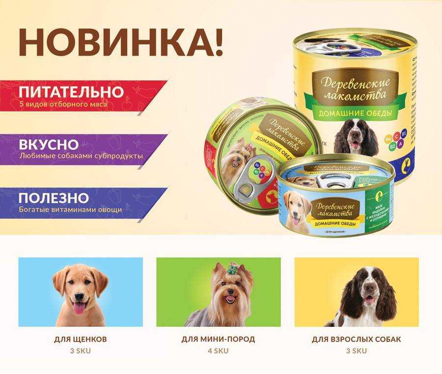 Российские корма для собак (обзор отечественных кормов).