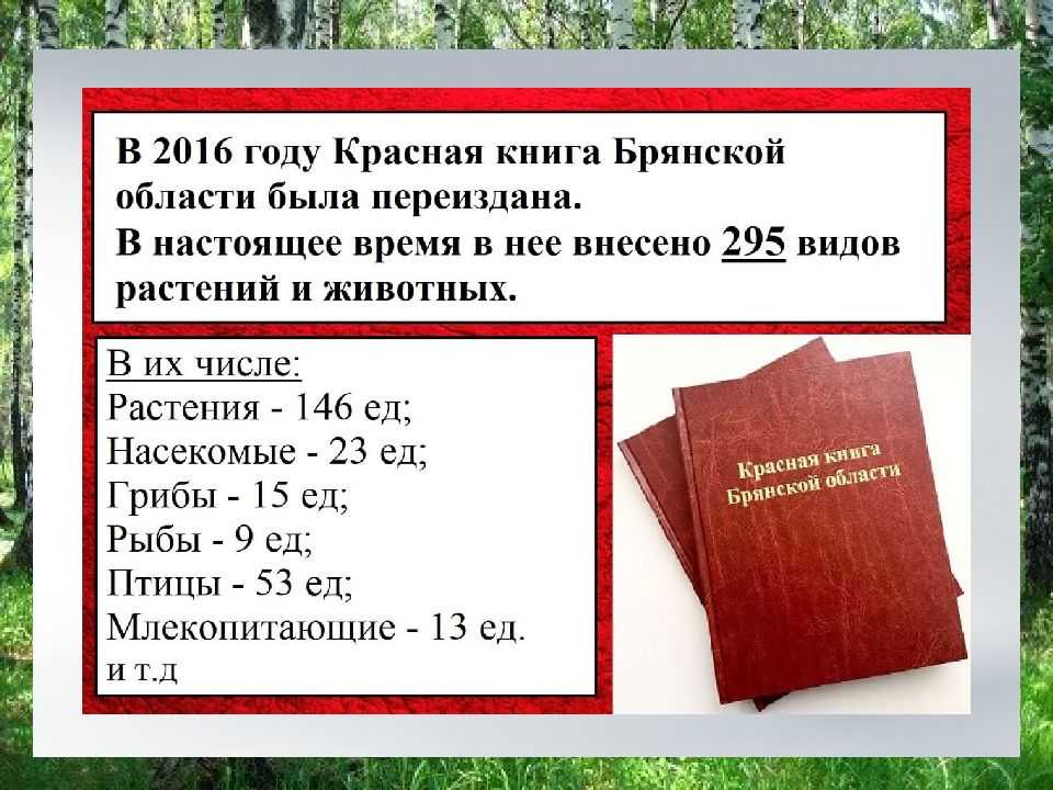 Особо охраняемые природные территории брянской области