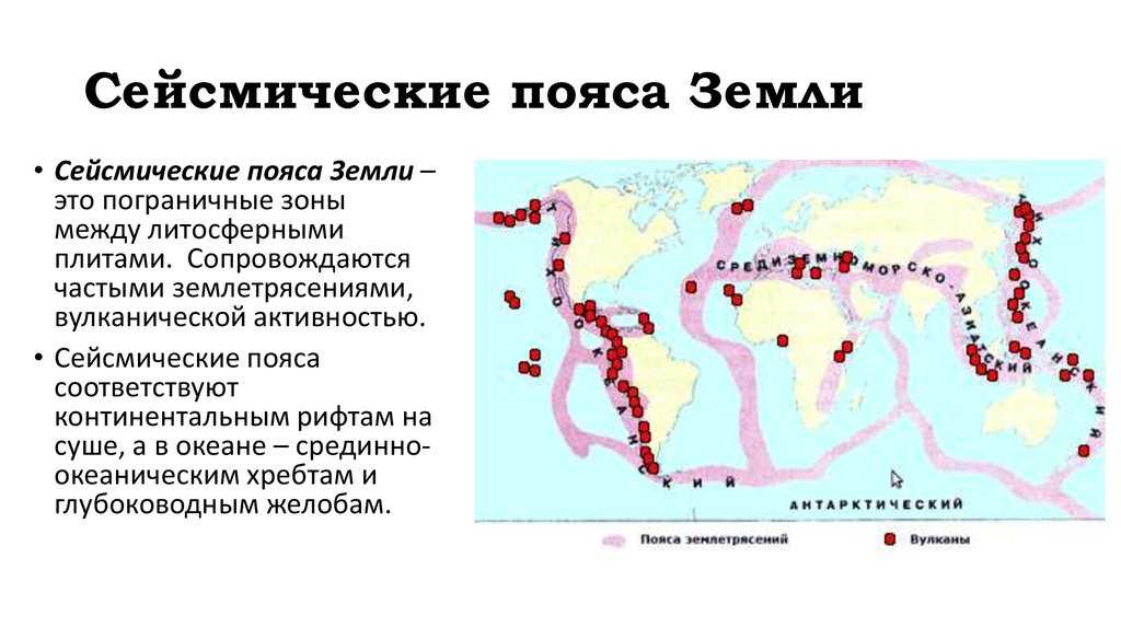 где находятся тихоокеанский и альпийско-гималайский сейсмический пояс Крупнейшие сейсмические пояса Земли на контурной карте