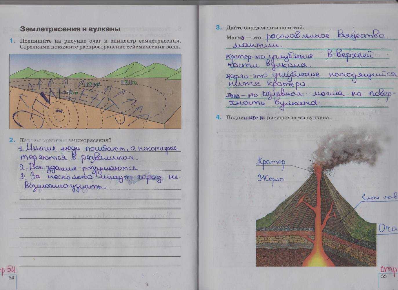 кратко узнать, каковы основные причины возникновения извержения вулканов Презентация для школьников