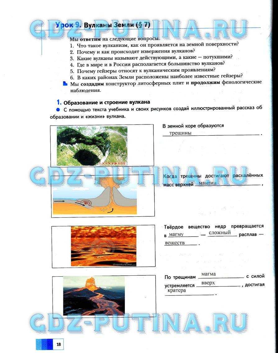 Почему происходят извержения вулканов – основные причины кратко (5 класс, география)