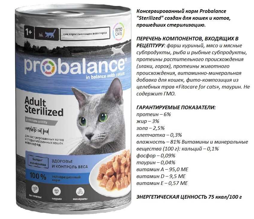 Корм для кошек probalance (пробаланс) - отзывы, состав и советы ветеринаров_ | wwwcat.ru