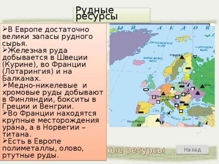 Полезные ⭐ ископаемые евразии: какими полезными ископаемыми богата евразия