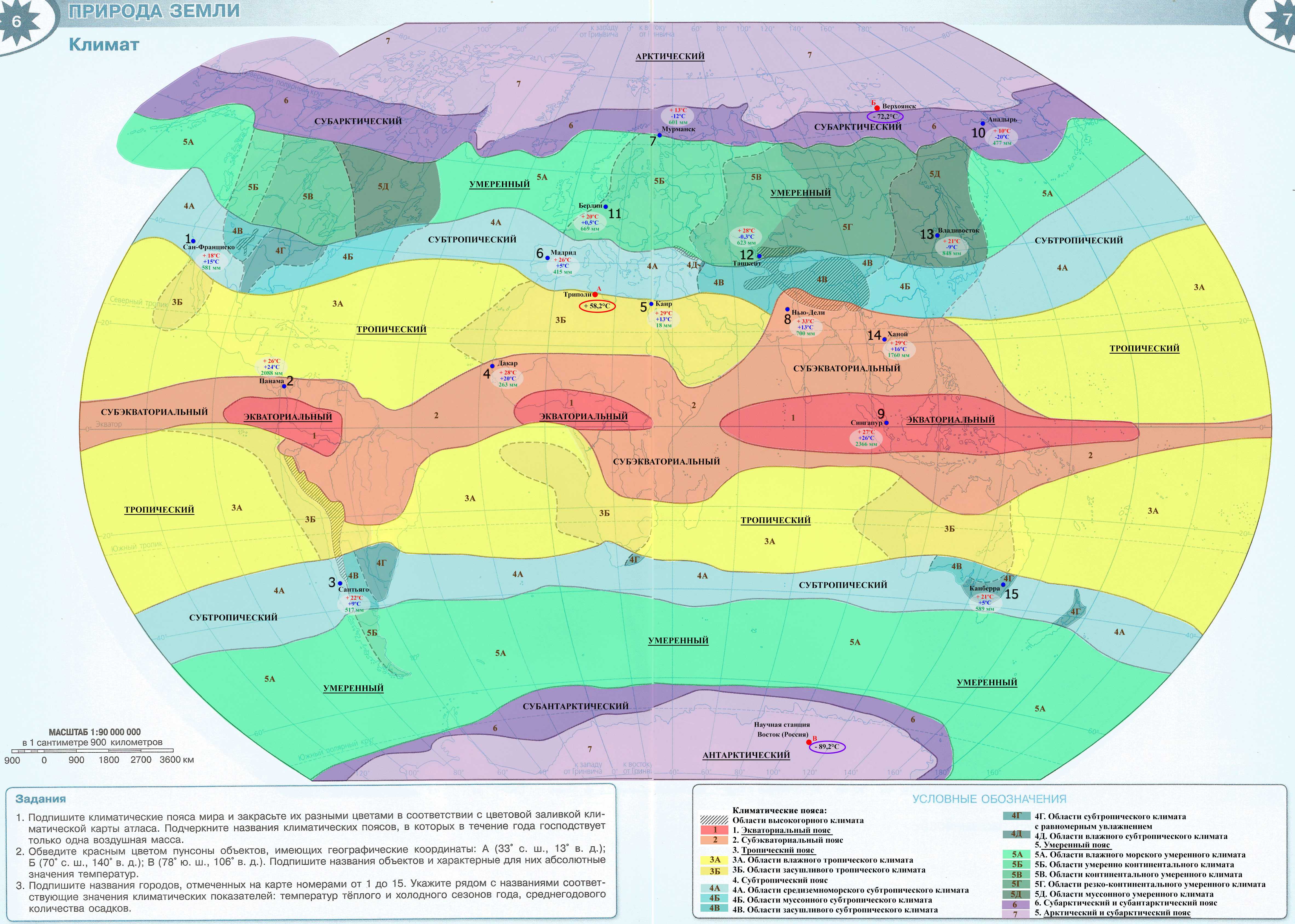 Основные природные зоны