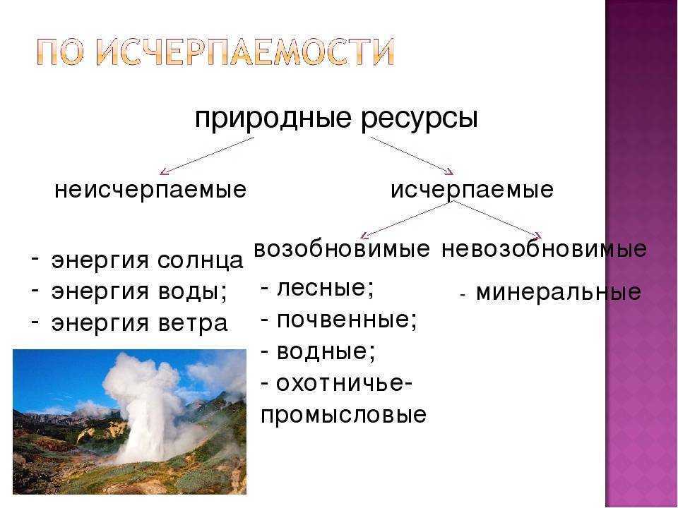 Исчерпаемые природные ресурсы – возобновимые и невозобновимые виды, определение, список и примеры (10 класс, география)